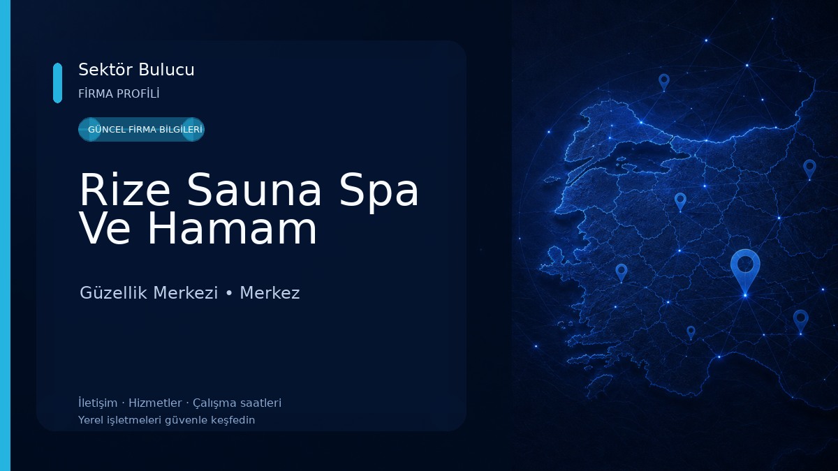 Rize Sauna Spa Ve Hamam Güzellik Merkezi