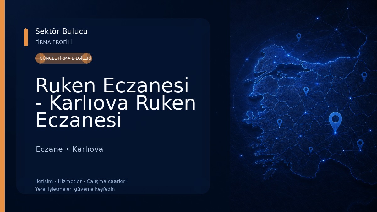 Ruken Eczanesi - Karlıova Ruken Eczanesi Eczane