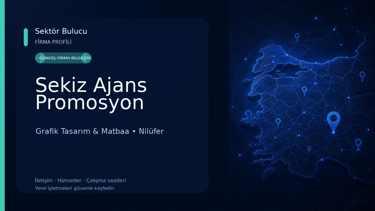 Sekiz Ajans Promosyon Grafik Tasarım & Matbaa
