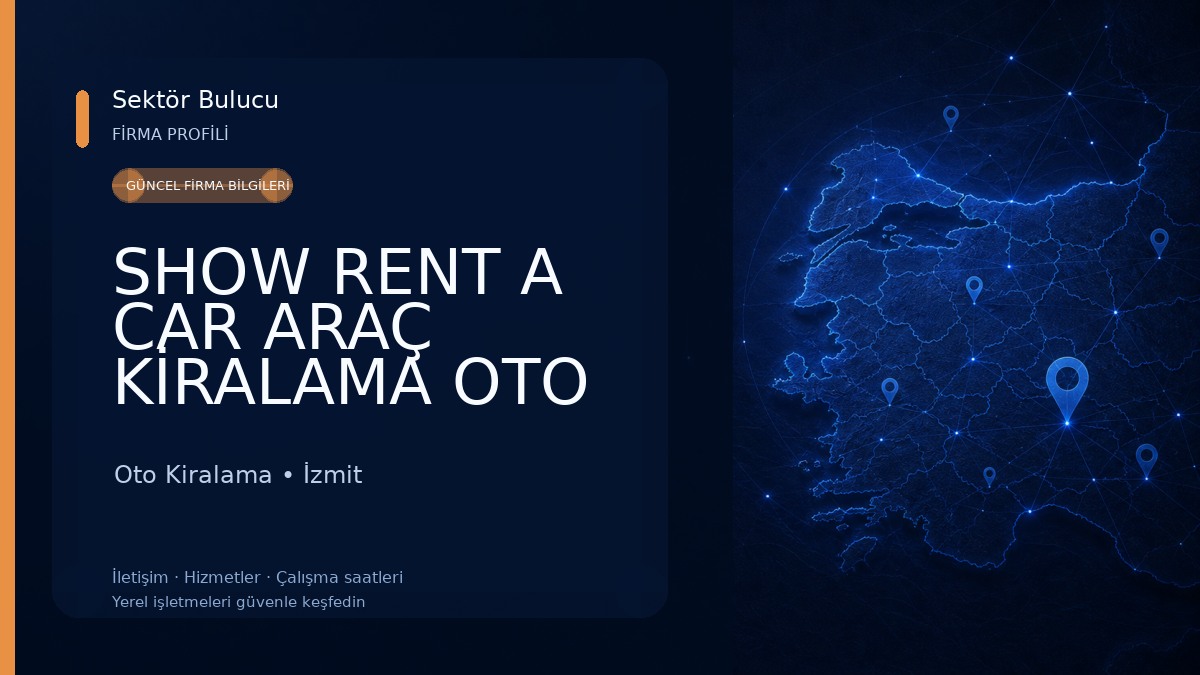 SHOW RENT A CAR ARAÇ KİRALAMA OTO KİRALAMA 