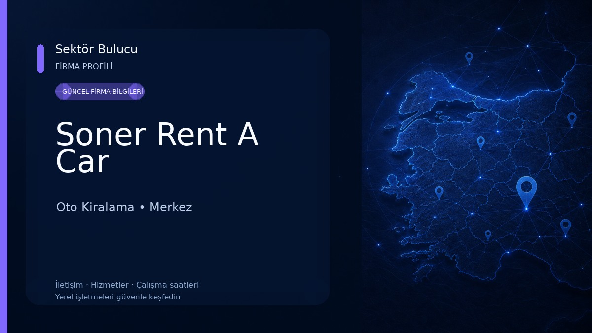 Soner Rent A Car Oto Kiralama