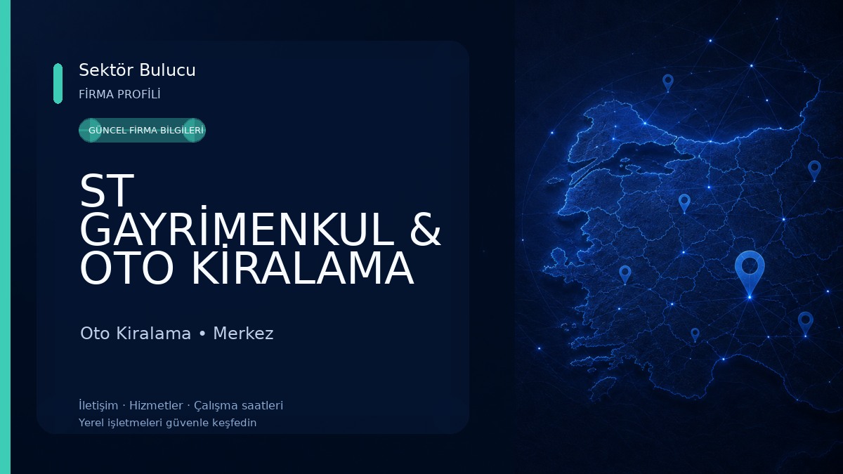 ST GAYRİMENKUL & OTO KİRALAMA Oto Kiralama