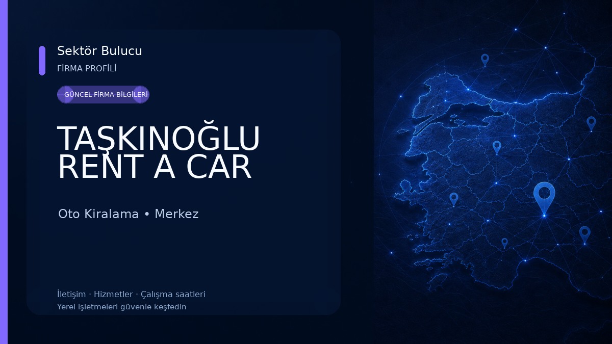 TAŞKINOĞLU RENT A CAR Oto Kiralama