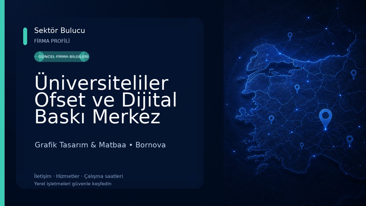 Üniversiteliler Ofset ve Dijital Baskı Merkez Şube