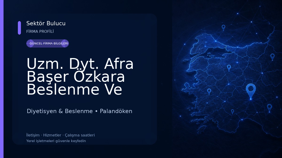 Uzm. Dyt. Afra Başer Özkara Beslenme Ve Danışmanlık Merkezi Diyetisyen & Beslenme