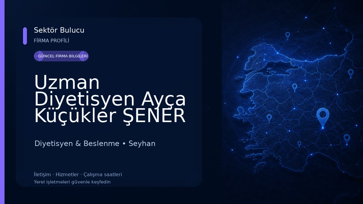 Uzman Diyetisyen Ayça Küçükler ŞENER Diyetisyen & Beslenme