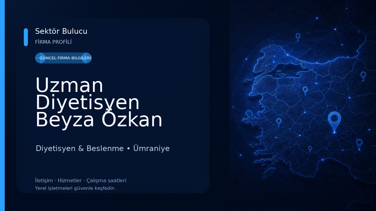 Uzman Diyetisyen Beyza Özkan Şahin Beslenme ve Diyet Ofisi