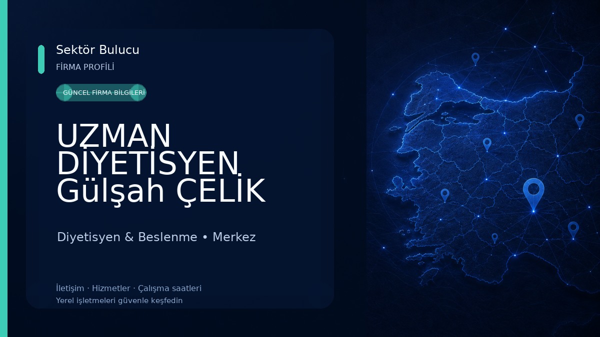 UZMAN DİYETİSYEN Gülşah ÇELİK