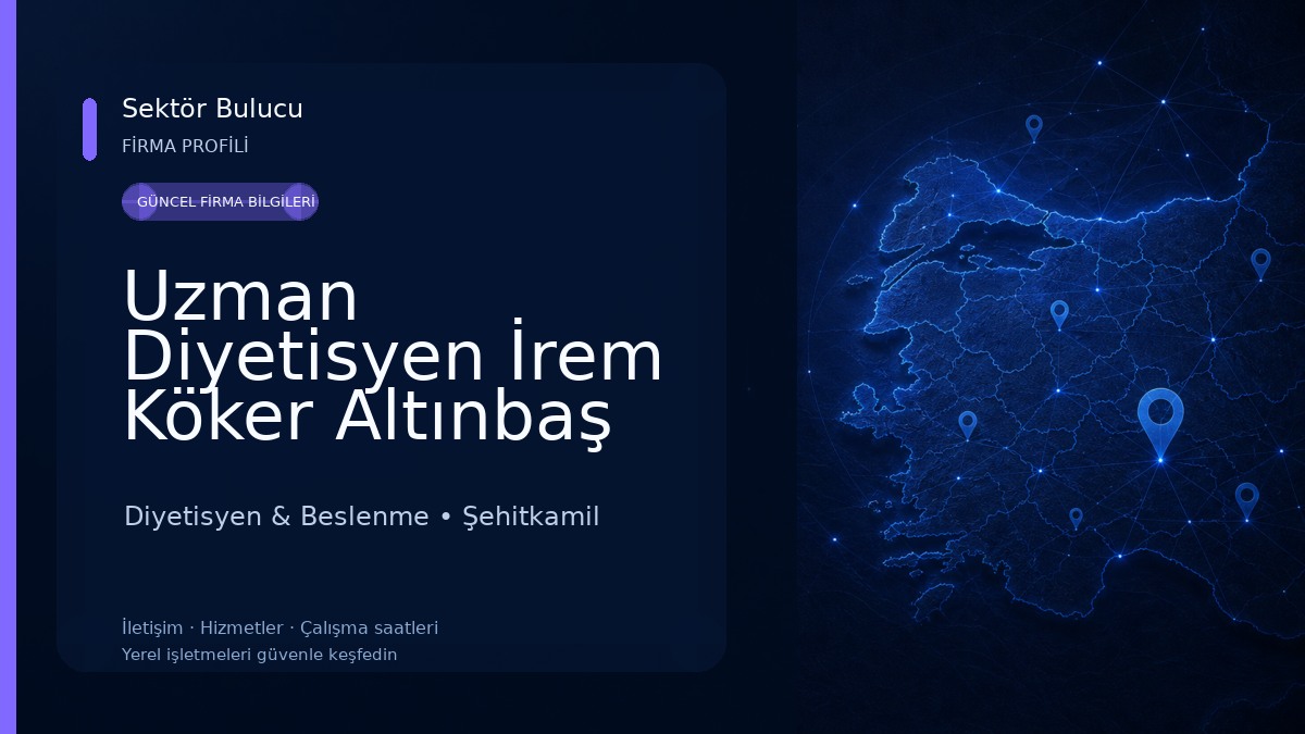 Uzman Diyetisyen İrem Köker Altınbaş Beslenme ve Diyet Danışmanlığı 