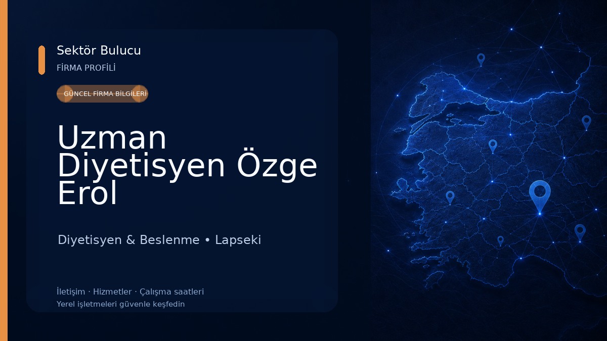 Uzman Diyetisyen Özge Erol