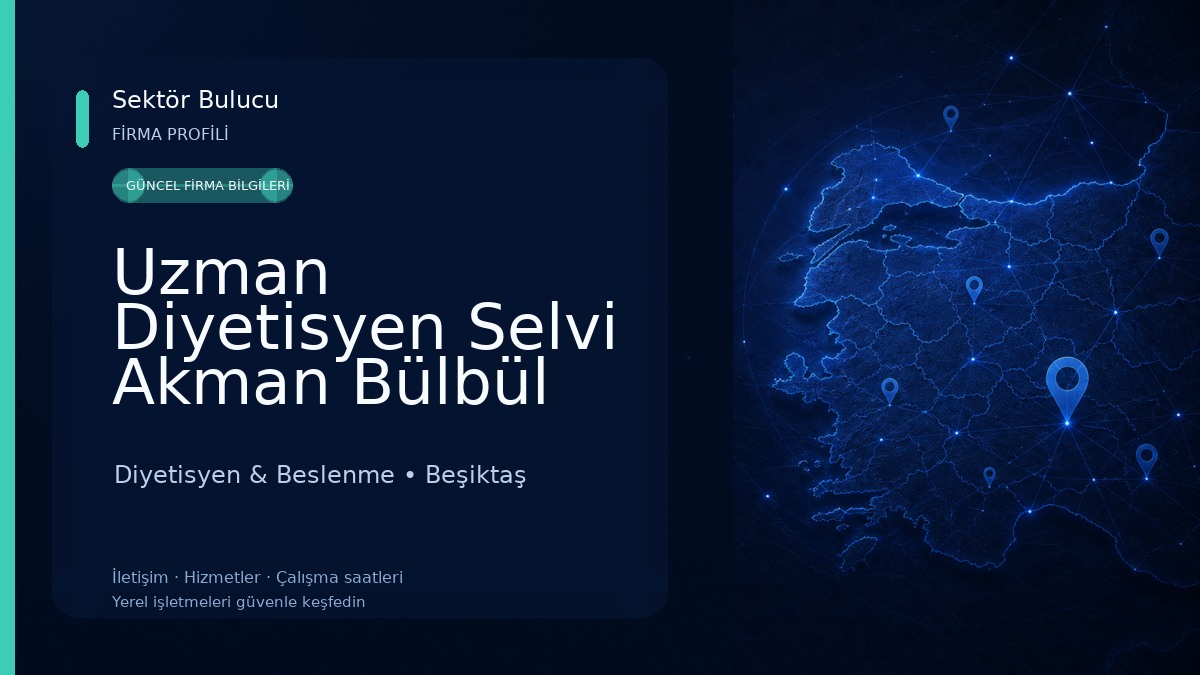Uzman Diyetisyen Selvi Akman Bülbül Sürdürülebilir, Sağlıklı Beslenme Danışmanlığı