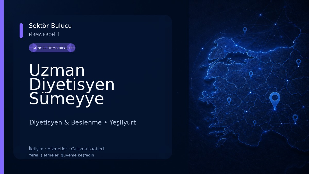 Uzman Diyetisyen Sümeyye Akbulut Diyetisyen & Beslenme
